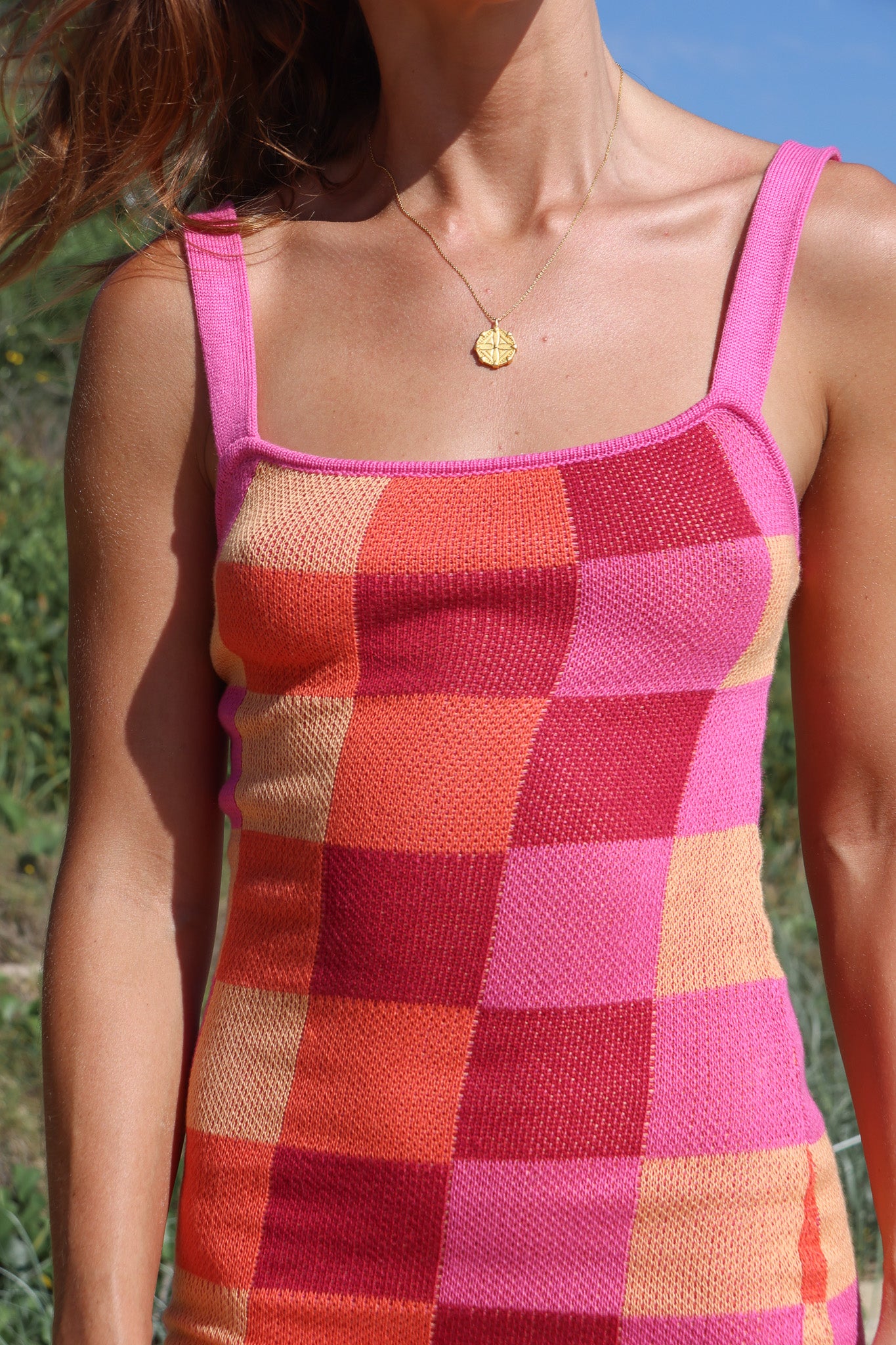 CHECKER MINI PINK/RED