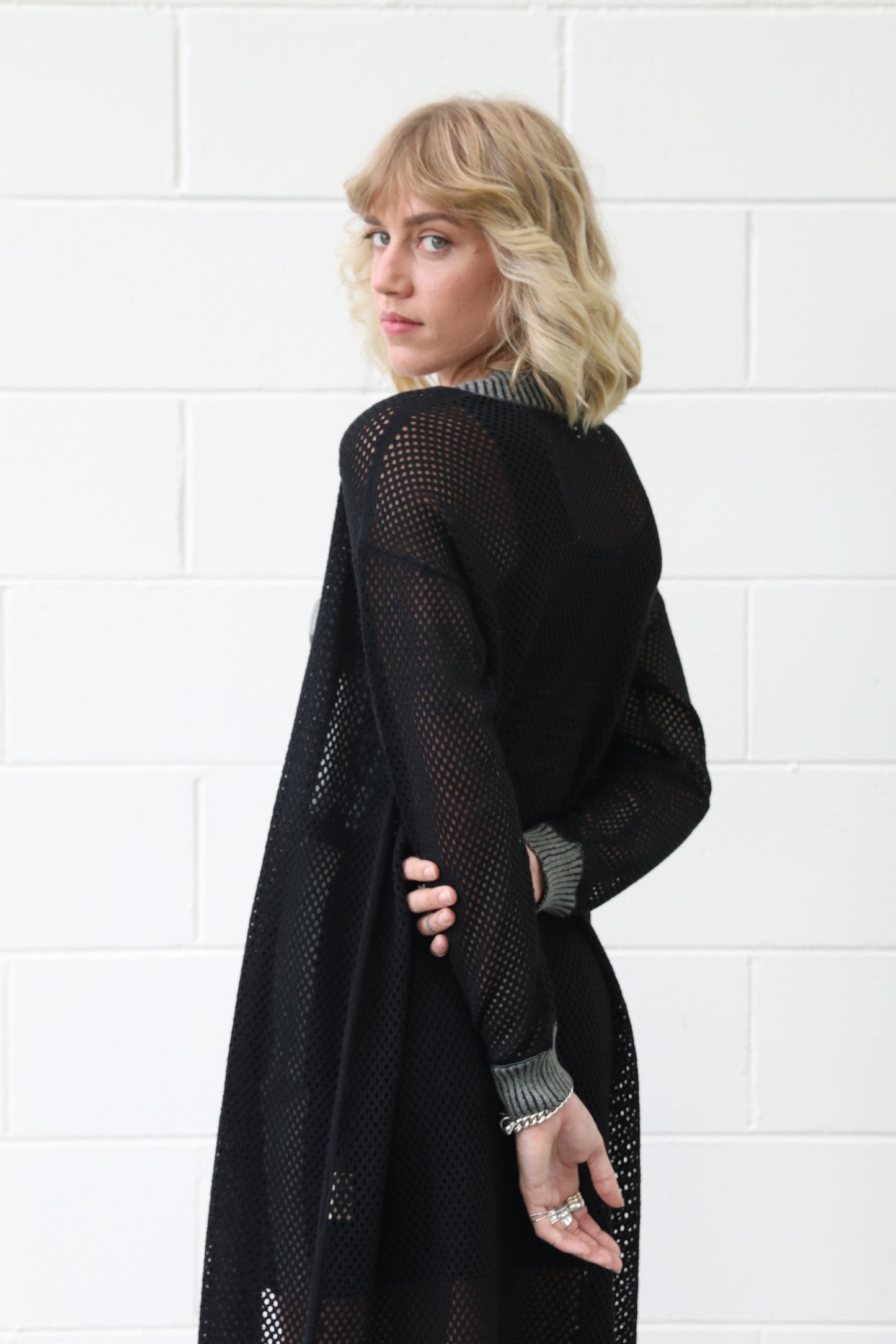 MILEY CARDIGAN - BLACK PINE