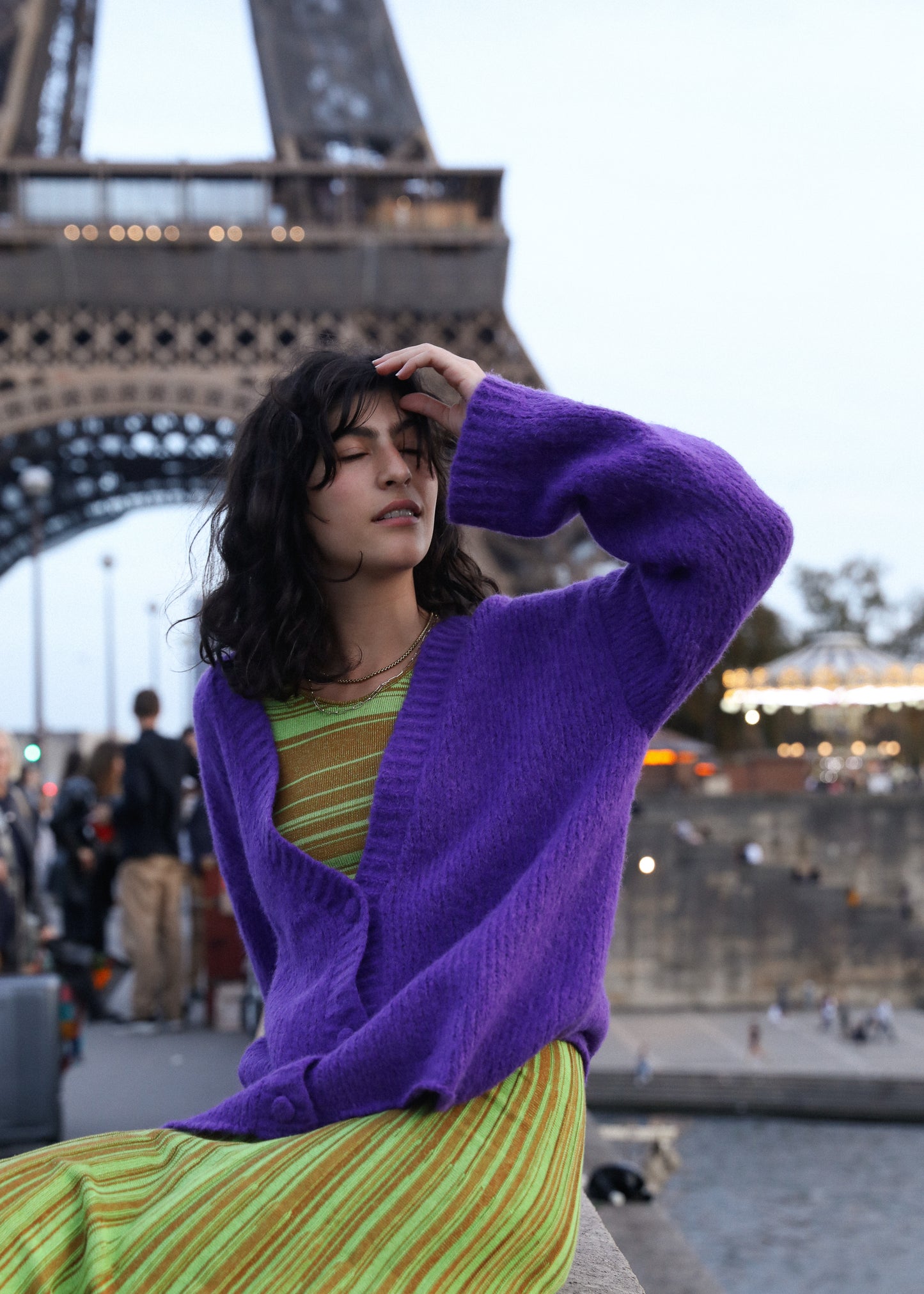 BLAIR CARDIGAN - VIOLET