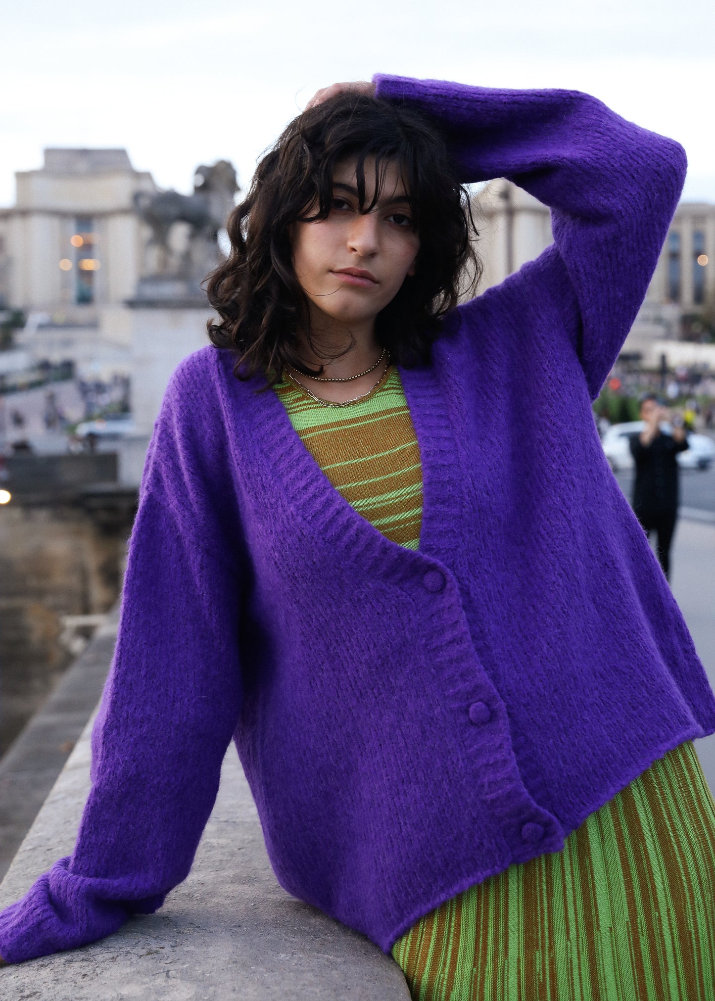 BLAIR CARDIGAN - VIOLET