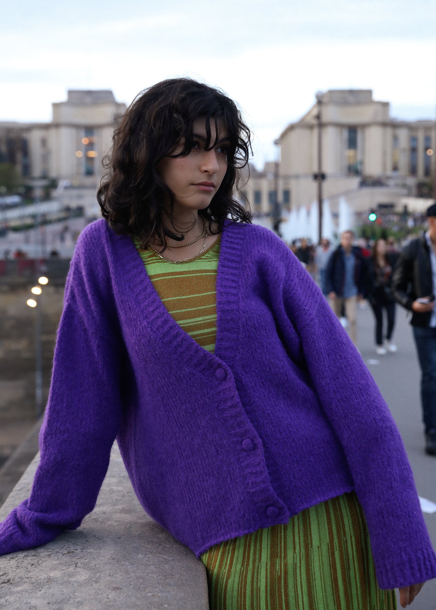 BLAIR CARDIGAN - VIOLET