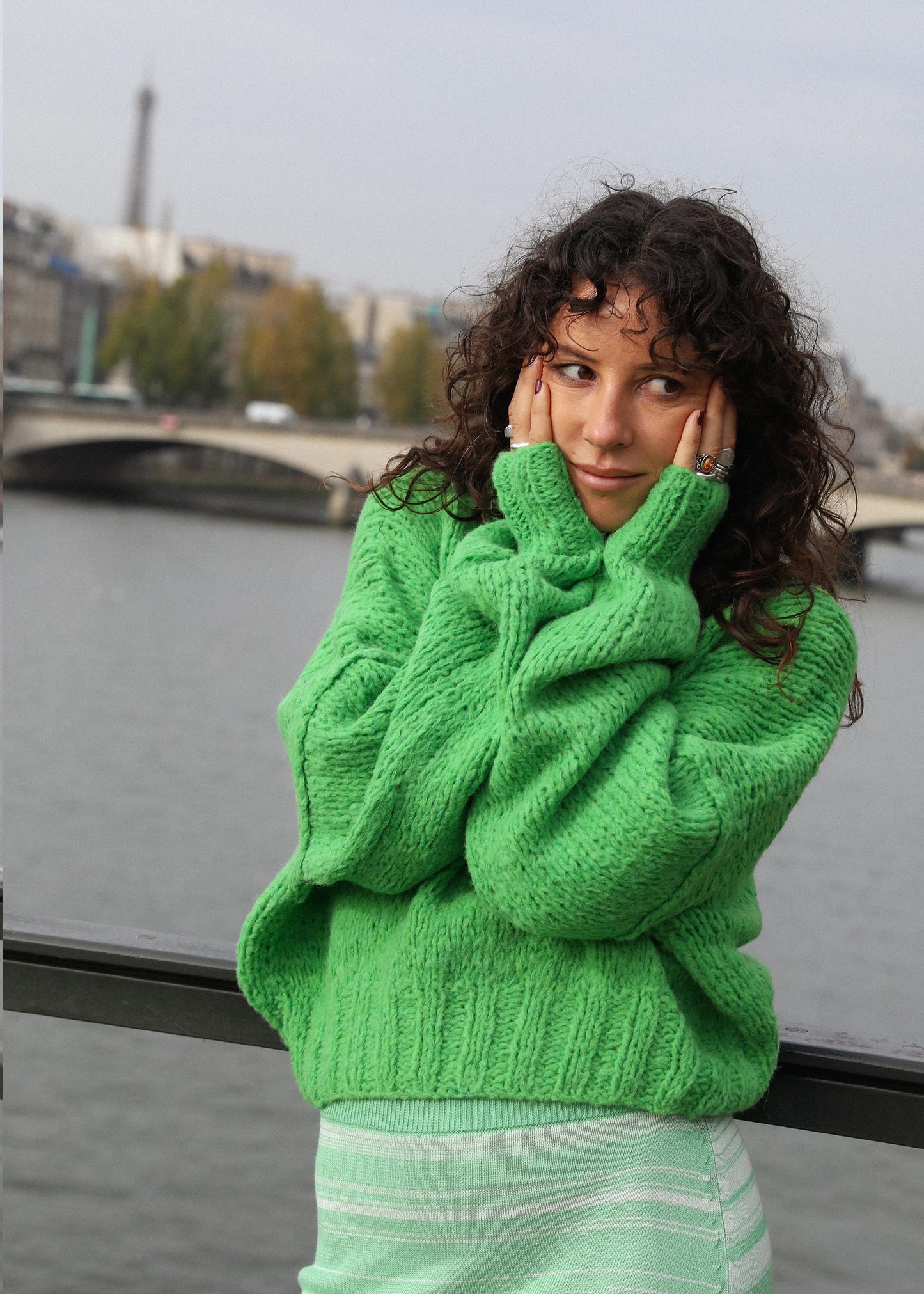 GIGI KNIT - LAWN GREEN