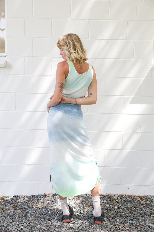 MAXINE SKIRT - OMBRE SEAGRASS