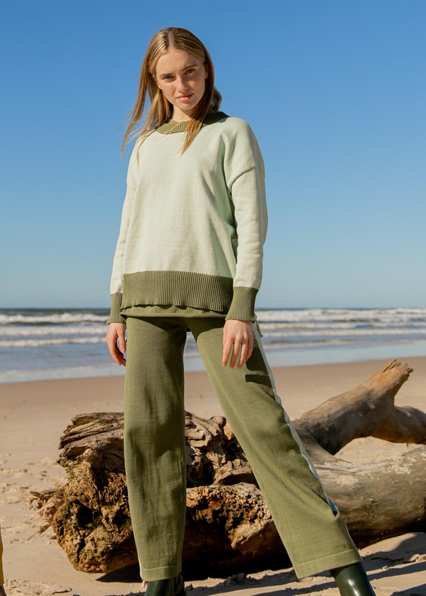 TAYLOR SWEATER - PINE SEAFOAM